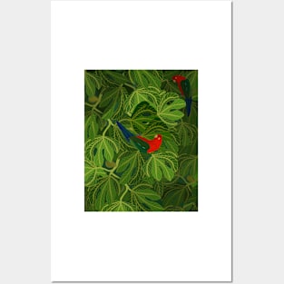 Two Parrots Fig Tree Posters and Art